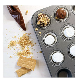 Mini S’mores “cupcakes”