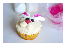 Sweet Frosting Easter Bunny Cupcakes
