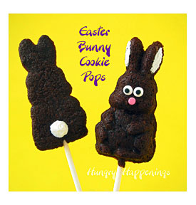 Chocolate+Easter+Bunny,+chocolate+bunny+cookies,+Easter+cookie+pops