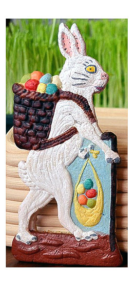 Painted Easter Bunny Pale complexioned Chocolate Cookie