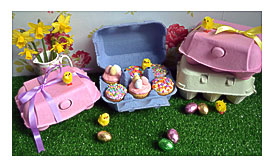 24 X Easter Cupcakes In Gift Box With Ribbon = £50