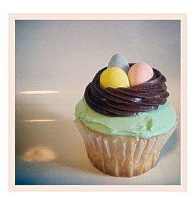 Caked Vintage Cupcake Confessions. Nest Egg Easter Cupcake Tutorial