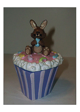 Clair's Bunny Cupcake Trinket Box Alexandra's Trinket Box Collectio