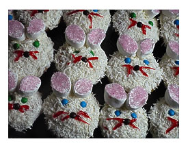 Easter bunny cupcakes!
