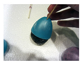Making Easter Egg Cake Pops 