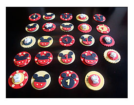 Mickey Mouse Edible Cake Plaque Topper Decoration Fondant Cake