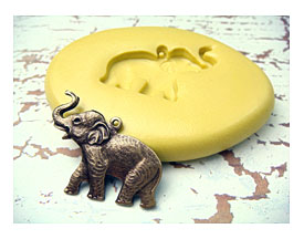 Elephant With Bail Flexible Silicone Mold Push Mold By Molds