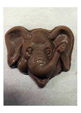 Chocolate Elephant Face Flat Code 1 50 Minimum Quantity For Chocolate