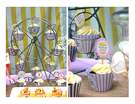 Stylish Wheel Cupcake Server Home Designing