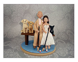 Customized Fishing Theme Wedding Cake Topper By Mudcards On Etsy