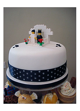 Lego Tie & Groom cake topper
