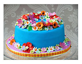 Birthday Cake Flower Wreath As A Treat For My Nieces Eleve
