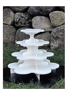 Medium Flower Cupcake Stand 4 Tier Flower Cupcake Stand