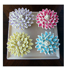 Foodspiration Cupcakes That Bloom Chrysanthemum Cupcakes