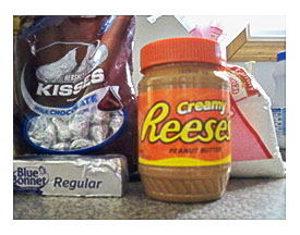 Kisses Fluted Cups With Peanut Butter Filling Sunny Days & Starry