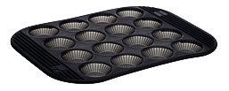 Mastrad Silicone Fluted Mini Tart Baking Mould, 16 Cups, Online