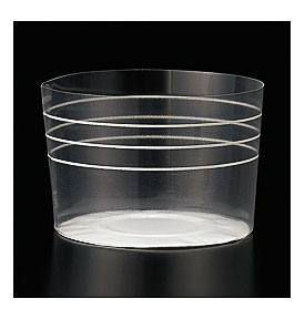 Baking Cups Oven Safe Plastic Baking Cup Clear Stripe Lg. 500 case
