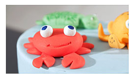 How To Make A Fondant Crab Cake Fondant YouTube