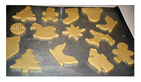 Christmas Cookies On Cookie Sheet Picture Free Photograph Photos
