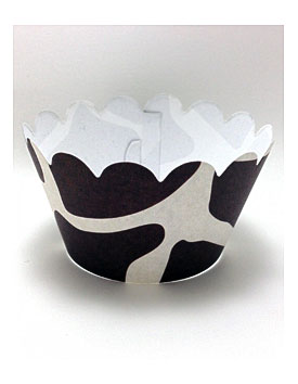 Giraffe Animal Print Cupcake Wrappers 24ct Personalized Party