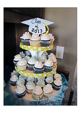 Graduation Cupcake Stand. Graduation Cupcake Holder