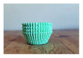 Mint Green & White Polka Dot Cupcake Liners By SweetJellyParties