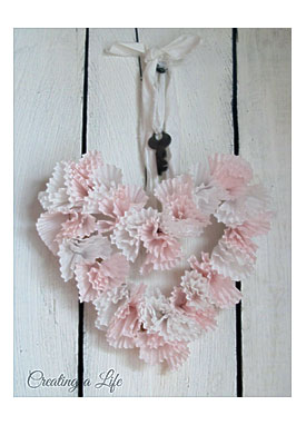 Creating A Life Simple Cupcake Liner Heart