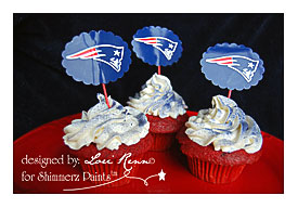 For The Picks, I Printed Out A Sheet Of The Patriots Logo And Used An