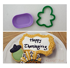 Fancy Plaque Cookies Cut With A Gingerbread Girl Cookie Cutter