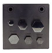 Disc Cutters, Hexagonal Hexagon 6 Sides Shaped, Set Of 6, Jewellery