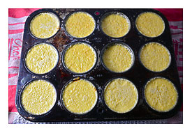 Short And Sweet. Muffin Tin Flan. I Sing In The Kitchen