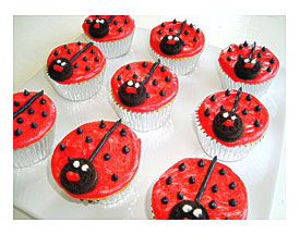 Ladybug Cupcakes