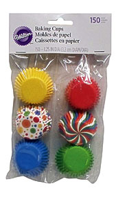 Mini Baking Cups Multicolor 150 Pkg Mini Baking Cups Multicolor