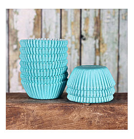 MINI Aqua Cupcake Liners Mini Light Aqua By Thebakersconfections