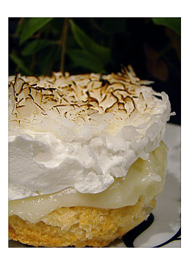 Lime Coconut Custard Pie