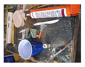 Picture Of Using Silicone Caulking To Make Molds
