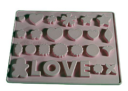 Pics Photos Love Hearts Silicone Mould Mold Sugarpaste Cupcakes