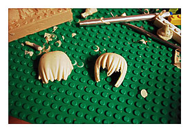 How to convey a 2 pieces silicone mold.