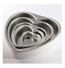 Sizes Heart Shape Cake Pan Tin Muffin Chocolate Mold Mould Baking