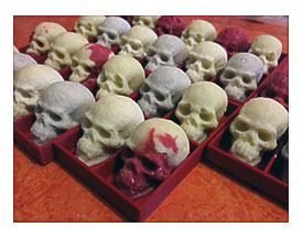 White Chocolate Skulls Cast In 3D Printed Molds Make