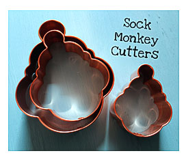 Copper Sock Monkey Cutters