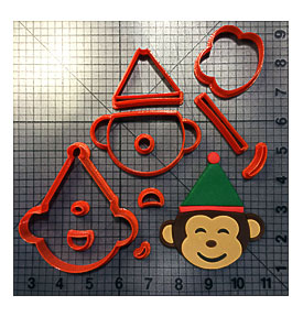 Christmas Monkey 100 Cookie Cutter Set