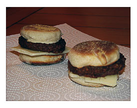 Mini breakfast sandwiches