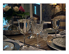 The Crystal Wines Are Gorham, Not Sure Of The Pattern, But I Found