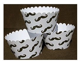 Mustache Cupcake Wrappers 12 By CakeMakerPro On Etsy