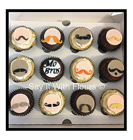 Mustache Cupcake Toppers Picture