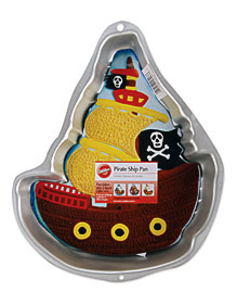 Wilton Novelty Cake Pan Pirate Ship 13.2""X11.25""X2"" Pricefalls