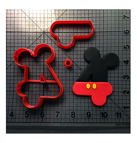 Mickey Number Four Cookie Cutter Set