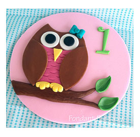 Inch Whimsical Owl Cake Topper By FondantFantasy On Etsy