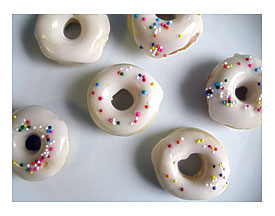 Baked Mini Cube Doughnuts